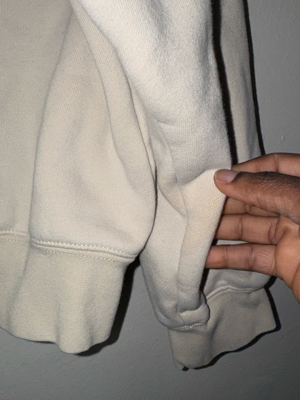 Fear of God 1977 Crewneck Sweatshirt - Cream with Black Graphic - Picture 12 of 12